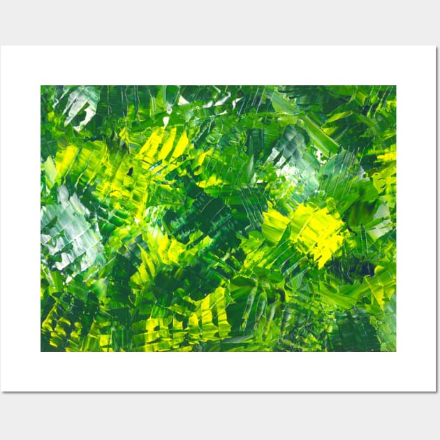 Green Abstract art Wall Art by TAMOH65